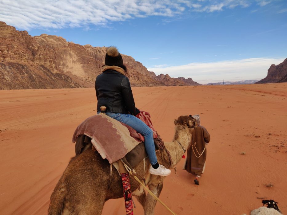 Camel ride Wadi Rum