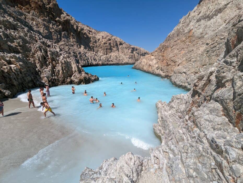 best beach in chania crete